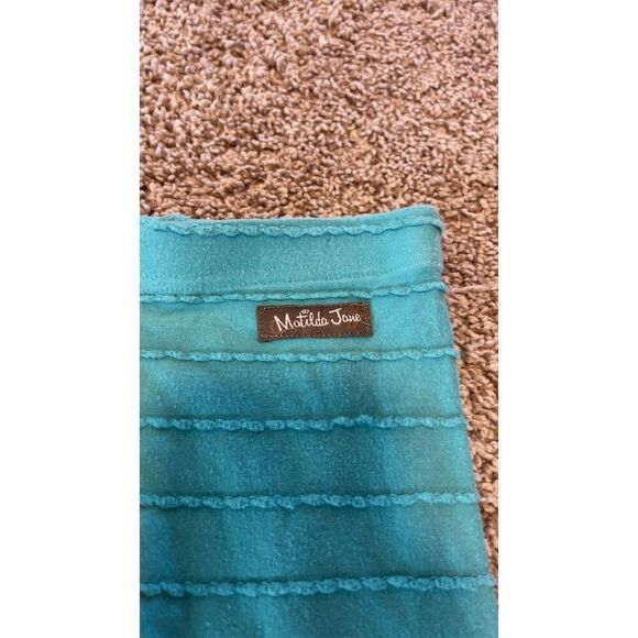 Matilda Jane Girls Size 4 Blue Ruffle Ankle Leggings Casual Spring - Picture 2 of 3